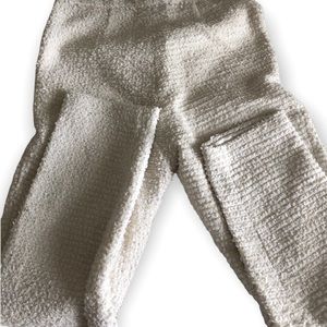 Chanel white La Pause high waisted pants sz36